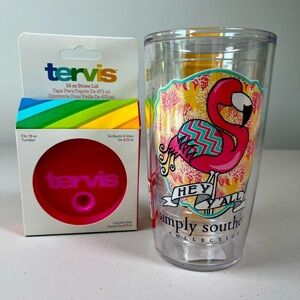 Simply Southern Collection Hey Y’ALl Flamingo Tervis mug